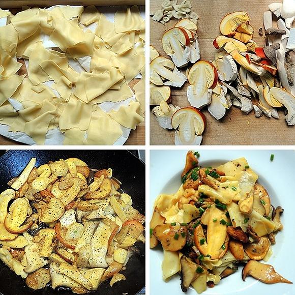 Maltagliati mit Pilzragout