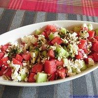 Wassermelonen-Gurkensalat