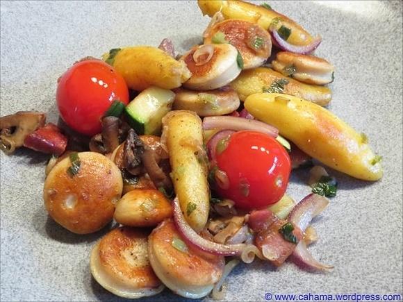 Bunte Schupfnudelpfanne