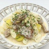 Ragout aus Filetspitzen und Spargel