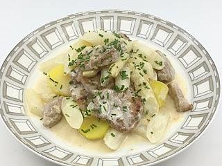 Ragout aus Filetspitzen und Spargel