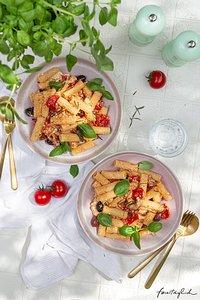 Grandiose 30 minuten ofen-tomaten feta-pasta