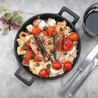 Nochmal fladenbrot mit joghurtsauce: diesmal mit jahrgangssardinen