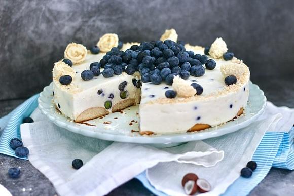 Malibu Blaubeer Käsekuchen ohne backen