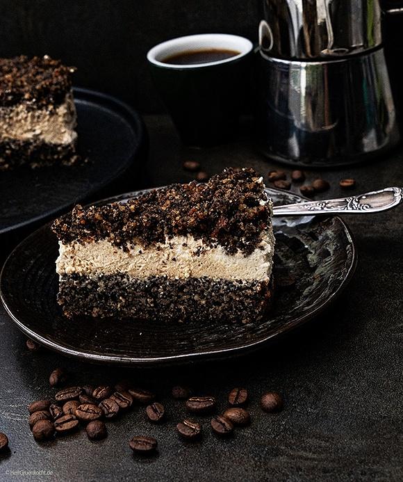 Mohn-nuss-torte mit espressocreme «la luna»