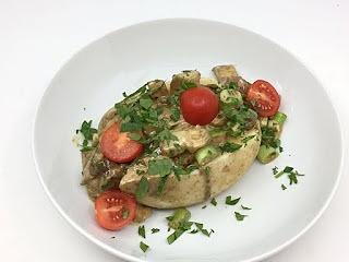 Ofenkartoffeln mit Schwammerlragout