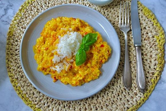 Kürbis Risotto – fluffig, cremig und einfach