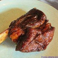 Lackiertes short rib vom galloway, sous vide-gegart
