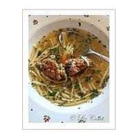 Pälzer Lewwerknepp in der Nudelsuppe