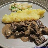 Gulasch von Wildschweinherz