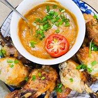 Ingwer hühnerschenkel mit scharfer miso sauce – ginger chicken thigs with spicy miso sauce