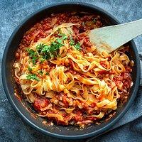 Linsen-Bolognese