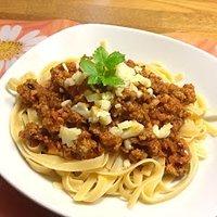 Tagliatelle mit fränkischer Hackfleischpfanne