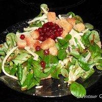 Rapunzeln in Balsamico Preiselbeerdressing - zum Reinlegen