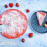 Spaghetti-Eis-Kuchen – ein köstliches und trendiges Erdbeer-Rezept zum #ErdbeerBoom