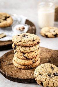 Tahini cookies – chocolate chip cookies mit sesampaste