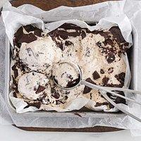 Stracciatella eis aus 4 zutaten