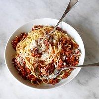 Rote linsen bolognese - einfach und schnell
