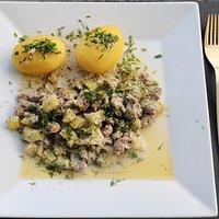 Schmorgurken mit Hackfleisch