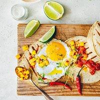 Rezept von sandrine saadi: huevos rancheros mit mangosalsa