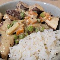 Veganes Hühnerfrikassee