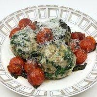 Spinatknödel mit Tomaten-Salbei-Butter