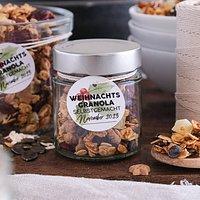 Weihnachtsgranola mit Geschenkeetiketten