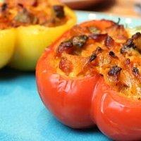 Gefüllte paprika szegediner art