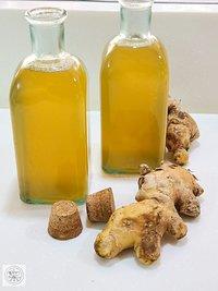 Ginger-lemongras shot – verdauungs-getränk – digestive or cleansing drink
