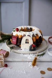 Weihnachtliches lebkuchen marmorkuchen gugelhupf rezept im nissedør elfenstil