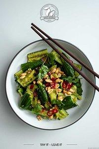 Knackig und erfrischend: Chinesischer veganer Gurkensalat