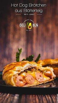 Party "hot dog“ im blätterteig