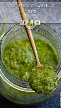 Limetten-Basilikum-Minz-Pesto