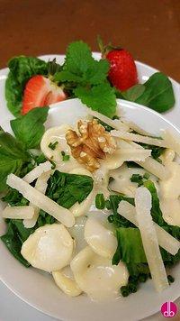 Orecchiette in ginger coconut sauce