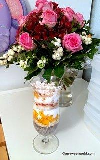 Chia Pudding mit Mango und Gojibeeren