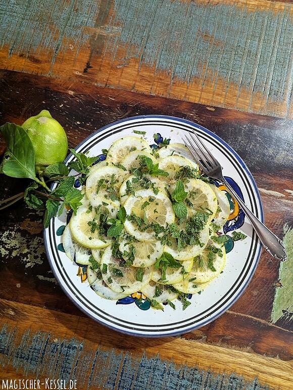 Zitronensalat aus Amalfi-Zitronen: erfrischend, aromatisch – nicht bitter