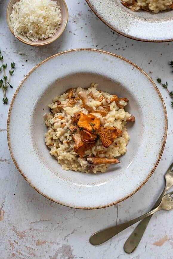 Pfifferling Risotto cremig aromatisch