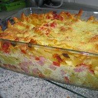 Makkaroni-Schinken-Gratin