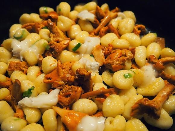 Pfifferling Gnocchi Pfanne