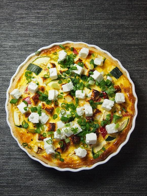 Paprika-Zucchini-Quiche