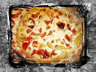 Artischockenkuchen mit Tomatenguss
