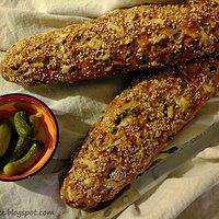 Baguette mit Gewürzgurken