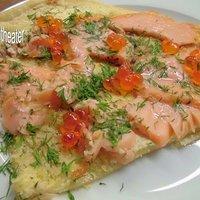 Flammkuchen mit Lachs
