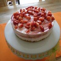American Cheesecake mit Erdbeeren