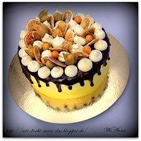 Torte Schokolade und Zitrone