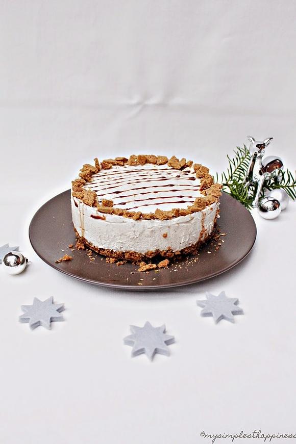 Spekulatius Cheesecake mit Bratapfelfüllung