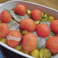 Eingelegter Thunfisch aus dem Ofen