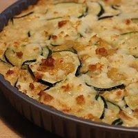 Zucchini-Mais-Quiche mit Hirtenkäse (ohne Boden)