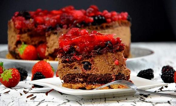 Schoko beeren torte - ein kleiner tortentraum