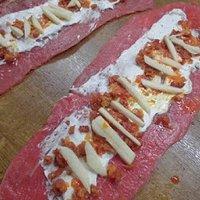 Rinderrouladen mit grünen Bohnen und Petersilienwurzel-Kartoffel-Püree